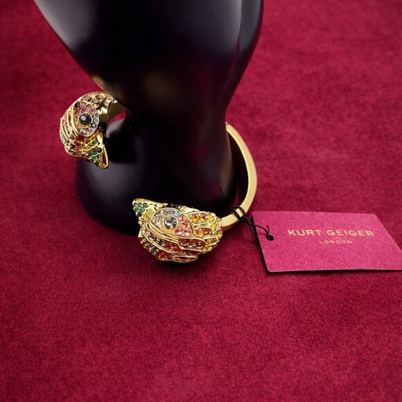 Kurt Geiger London Eagle Bangle Bracelet – Crystal Statement Bracelet - Picture 12 of 12